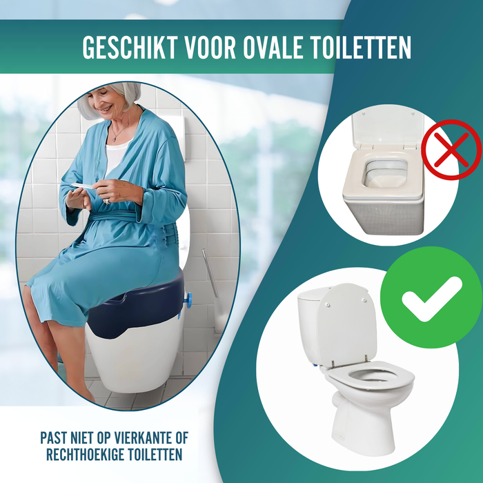 Elevator WC 10 cm Zacht | WC Verhoger voor Volwassenen