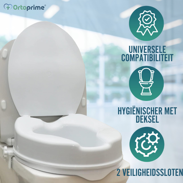 WC-verhoger met Deksel 10 cm | Universeel