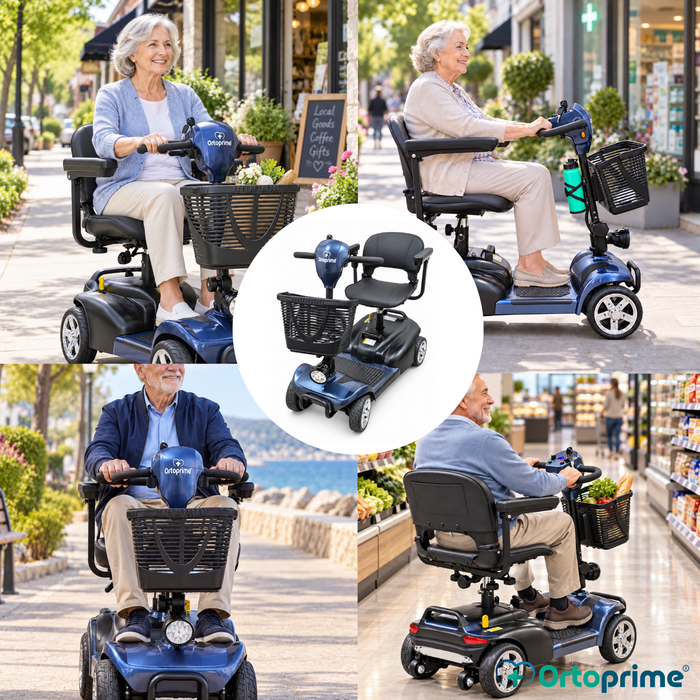 Demonteerbare Scootmobiel 4 Wielen | Uitneembare Accu