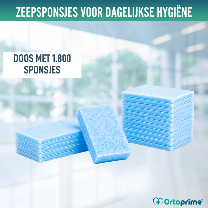 Wegwerpsponsjes Doos met 1800 stuks
