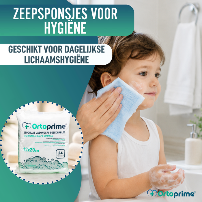 Wegwerpzeepdoekjes Doos 120 stuks