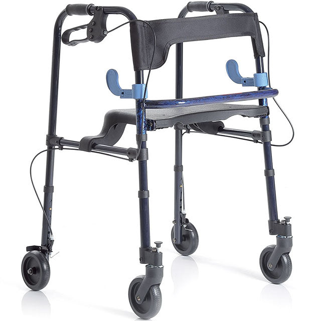 Rollator met 4 Wielen en Remmen van Aluminium